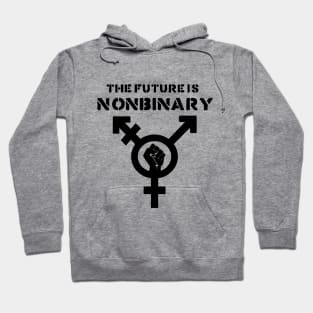 The Future is Nonbinary (Black) Hoodie